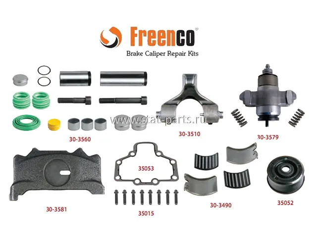 FX3040 РЕМКОМПЛЕКТ СУППОРТА ПОЛНЫЙ ЛЕВЫЙ WABCO PAN 19,5 / 22 ,5 SERIES