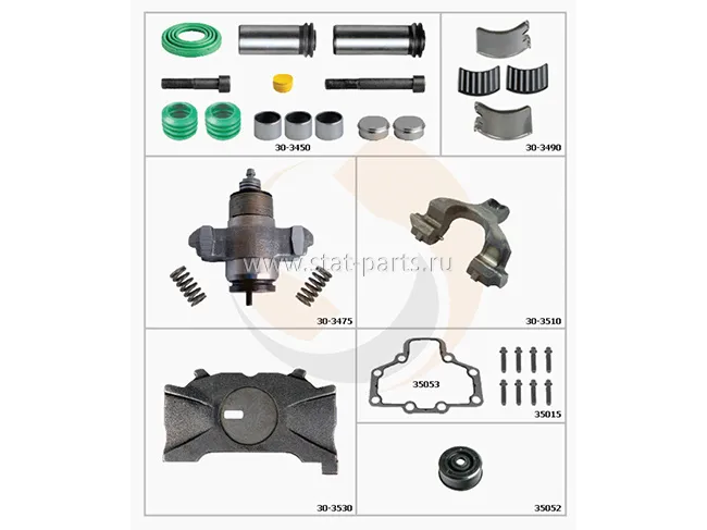 FX3010 РЕМКОМПЛЕКТ СУППОРТА ПОЛНЫЙ ПРАВЫЙ WABCO PAN 17,5 SERIES