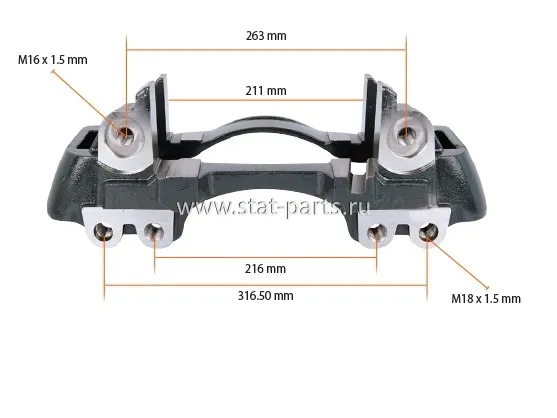303961 СКОБА СУППОРТА WABCO PAN 19 ПРАВАЯ
