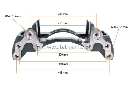 303963 СКОБА СУППОРТА WABCO MAX 22 ПРАВАЯ