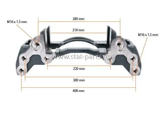 303964 СКОБА СУППОРТА WABCO MAX 22 ЛЕВАЯ