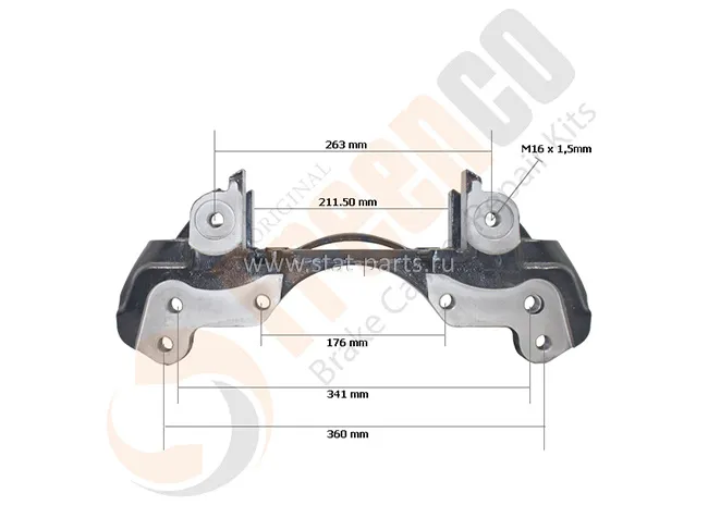 303985 СКОБА СУППОРТА WABCO, ЛЕВАЯ