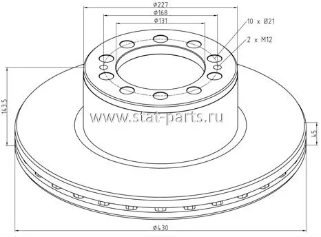 016.672-00A ТОРМОЗНОЙ ДИСК МВ 9434210312
