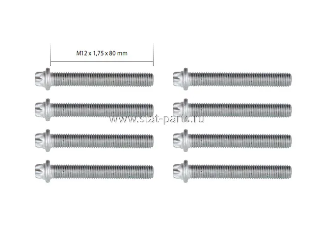 101187 КОМПЛЕКТ БОЛТОВ СУППОРТА KNORR M12 x 1,75 x 80mm