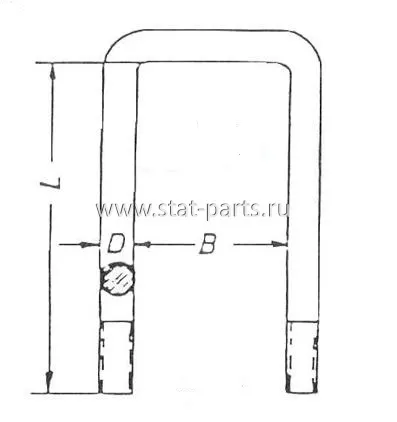 98542210 СТРЕМЯНКА РЕССОРЫ VOLVO 1590939