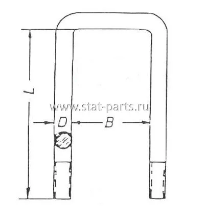 98542260 СТРЕМЯНКА РЕССОРЫ VOLVO 1590941