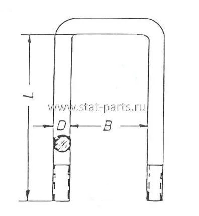98542285 СТРЕМЯНКА РЕССОРЫ VOLVO 1590942