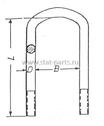 98413160 СТРЕМЯНКА РЕССОРЫ MERCEDES-BENZ 9703510125