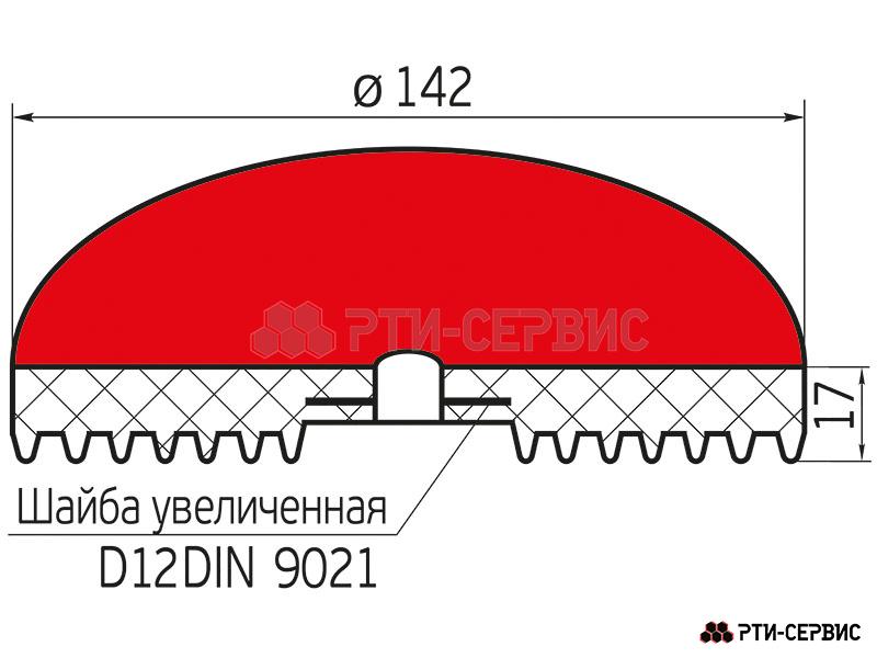 Накладка резиновая для подъемников "ОМА" max - 4
