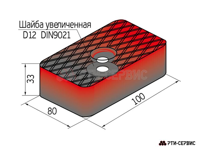 Накладка резиновая для подъемников ПП-3 - 3