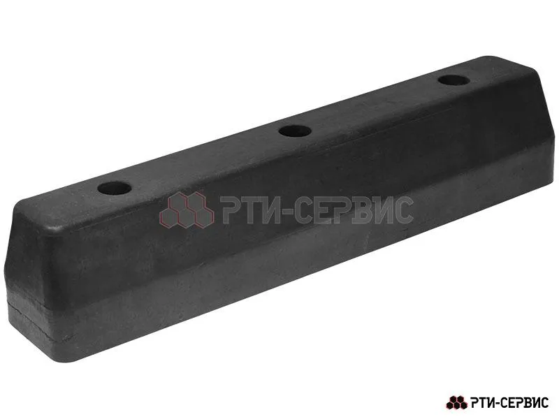Отбойник (буфер) резиновый 375х65х70 мм