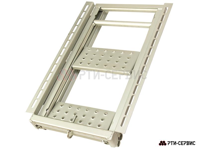 Лестница фургона складная 2 широкие ступени H-590 Zn - 2