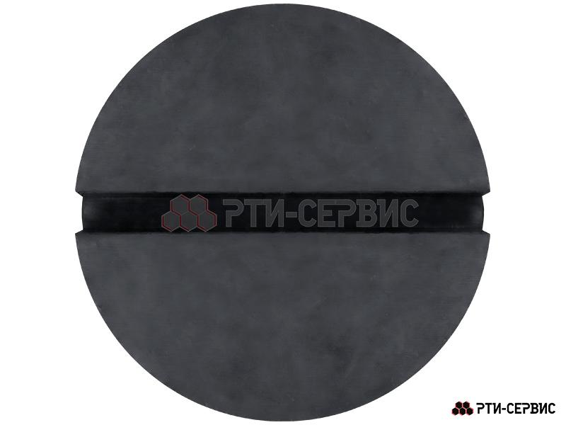 Накладка резиновая с пазом на домкрат подкатной ø81 h36 - 3