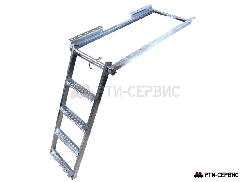 Лестница фургона складная 4 узкие ступени H-880 Zn