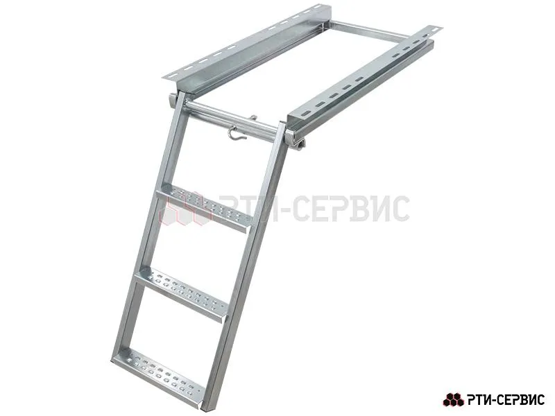 Лестница фургона складная 3 средние ступени ЕВРО H-690 Zn