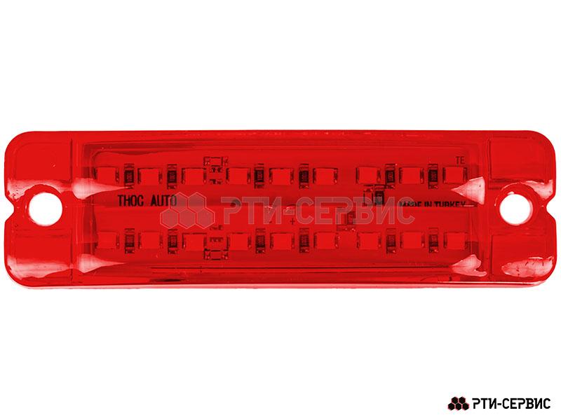 Фонарь габаритный 18-ти диодный LED (красный) 12-24V, L-100 мм - 2