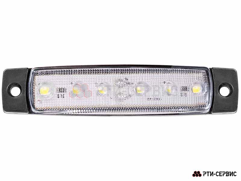 Фонарь габаритный 6-ти диодный LED (белый) 24V - 2