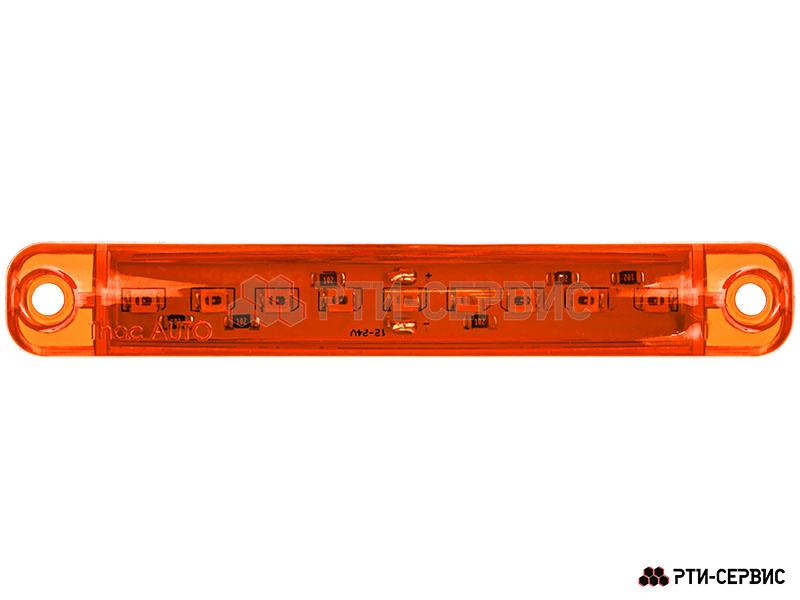 Фонарь габаритный 9-ти диодный LED (жёлтый) 12-24V, L-100 мм - 2