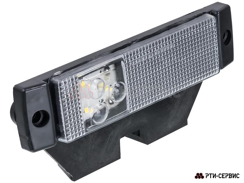Фонарь габаритный 3-х диодный с кронштейном LED (белый) 24 V - 2
