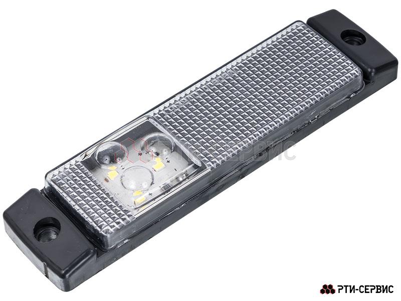 Фонарь габаритный 3-х диодный с кронштейном LED (белый) 24 V - 4