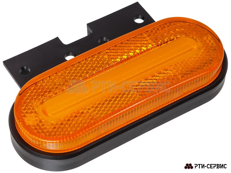 Фонарь габаритный LED желтый c функцией указателя поворота с кронштейном12-36В - 2