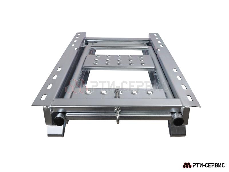 Лестница фургона складная 2 широкие ступени H-530 Zn - 3