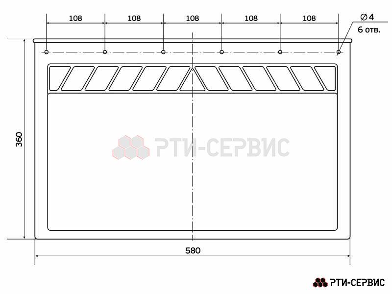 Брызговик 580х360 мм МАЗ - 3