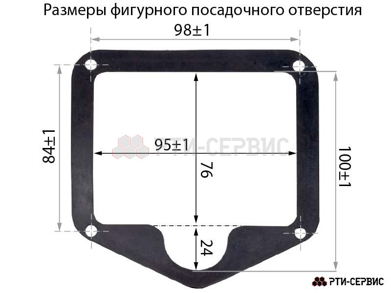 Замок врезной с Т-образной ручкой и ключом пластик чёрный - 6