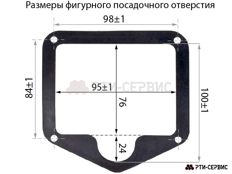 Замок врезной с Т-образной ручкой и ключом пластик синий - 4
