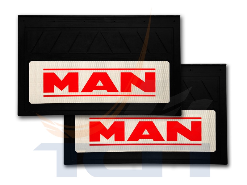 Брызговик 660x270мм задний светоотражающий красный 2шт MAN T900162 ТСП РОССИЯ - 3