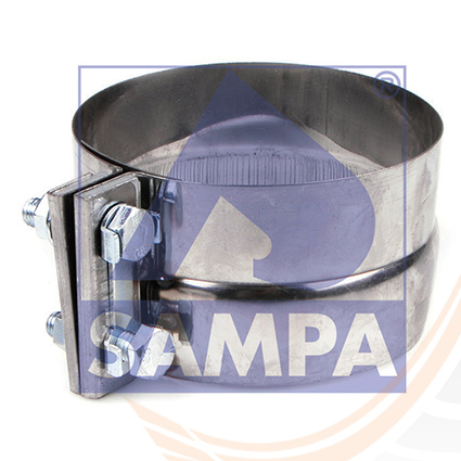 Хомут глушителя D 130,5mm VOLVO FH 12 D12C/RVI MAGNUM DXI 030.445 SAMPA ТУРЦИЯ - 3
