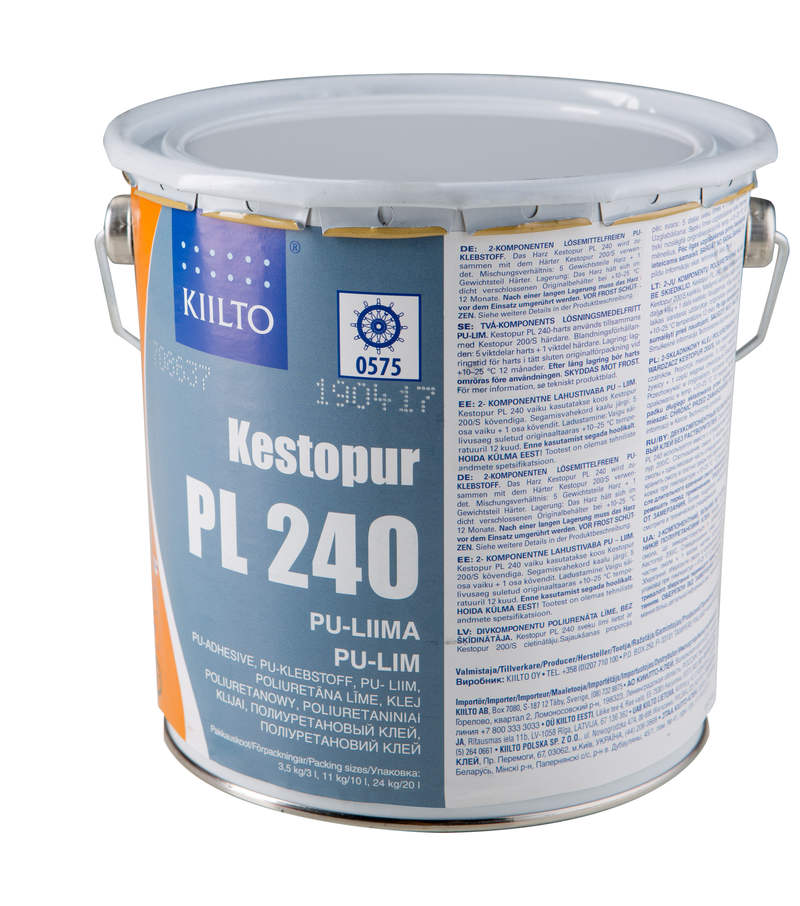 Клей полиуретановый двухкомпонентный Kiilto. Артикул: Kestopur PL 240