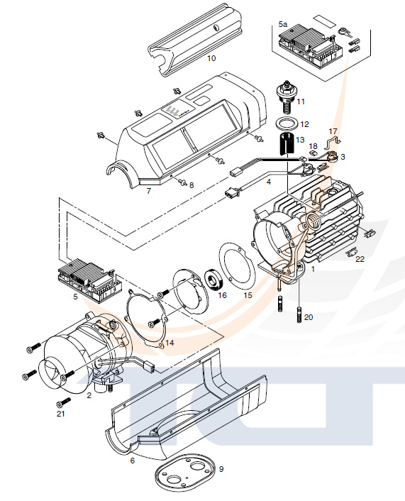Прокладка автономного отопителя B1LC 12V/24V/D1LC 12V/24V 25 1688 01 00 06 EBERSPACHER - 3