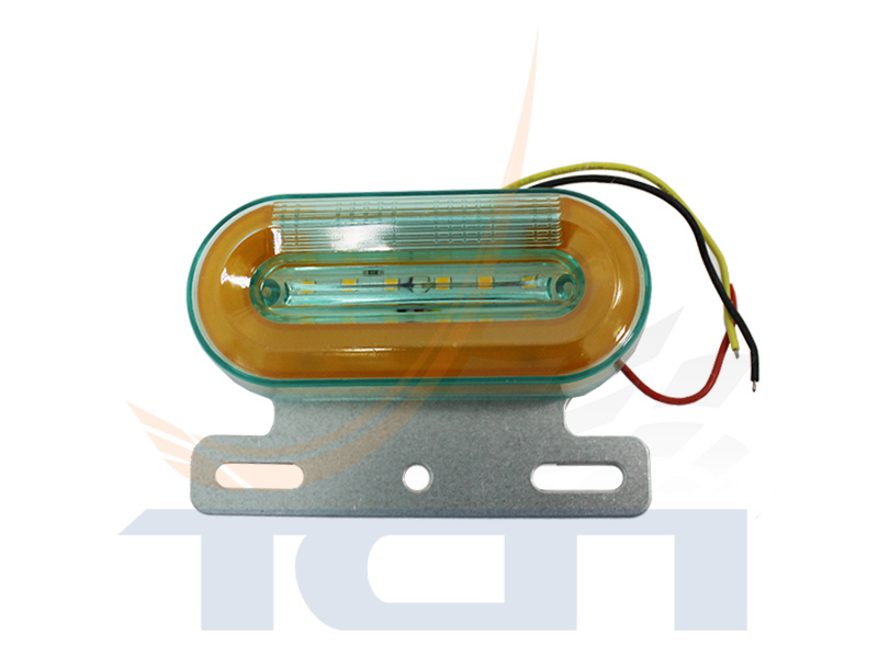 Фонарь габаритный желтый универс. 12V с неон. маркер. светом в нижн. с функцией поворота T901236 ТС - 3