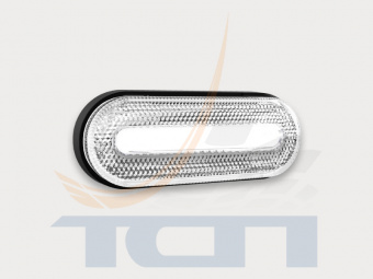 Фонарь габаритный 12-36В белый со светоотражателем и проводом FT-070 B LED FRISTOM - 2