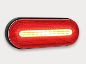 Фонарь габаритный 12-36В красный со светоотражателем и проводом FT-070 C LED FRISTOM