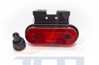 Фонарь габаритный красный 12/24V LED с кронштейном SY-SML1053B HanLin - 2
