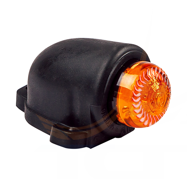 Фонарь габаритный и контурный "без козырька" 12/24V (рас."хрусталь") оранжевый ГФ3.19 LED2 ЕВРОСВЕТ - 3
