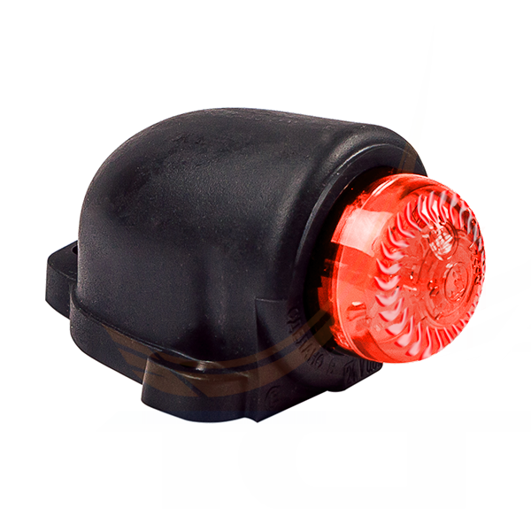 Фонарь габаритный и контурный "без козырька" 12/24V (рас."хрусталь") оранжевый ГФ3.19 LED2 ЕВРОСВЕТ - 6