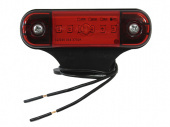 Фонарь габаритный красный с кронштейном 12/24V 6 LED 014.3731-26 ТрАС