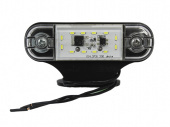 Фонарь габаритный белый с кронштейном 12/24V 12 LED 014.3731-40 ТрАС
