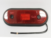 Фонарь габаритный маркерный красный 12/24V 4LED 013.3731-07 ТрАС