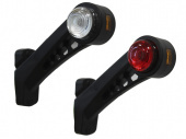 Фонарь габаритный "рог" 3LED L=180 мм 12/24V (к-т 2шт. левый/правый) 001/0011.3731-01 ТрАС