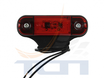 Фонарь габаритный красный с кронштейном 12/24V 12 LED 014.3731-41 ТрАС - 2
