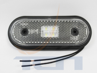 Фонарь габаритный маркерный белый 12/24V 4LED 013.3731-08 ТрАС - 2