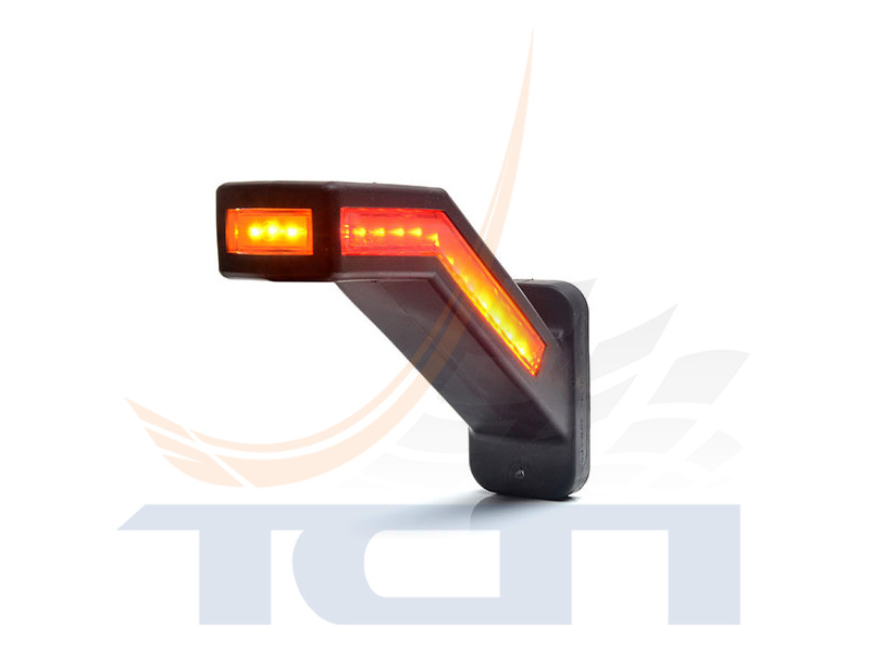 Фонарь габаритный с сигналом поворота левый 12V-24V LED W168.7DD 1345L WAS - 3