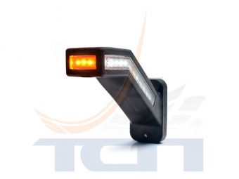Фонарь габаритный с сигналом поворота правый 12V-24V LED W168.7DD 1345P WAS - 2