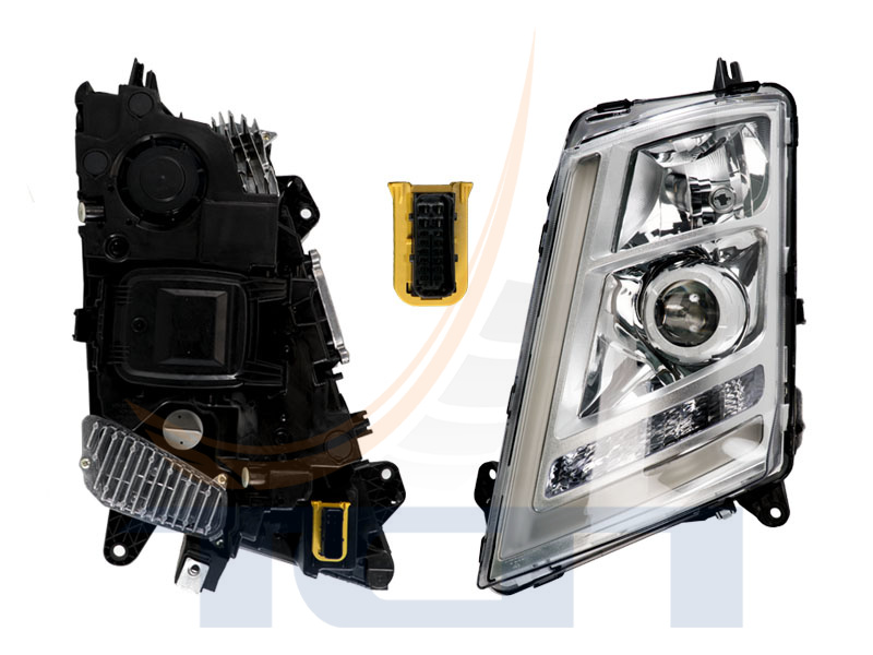 Фара левая биксенон хром VOLVO FH4 TD01-51-036L TangDe КИТАЙ - 4
