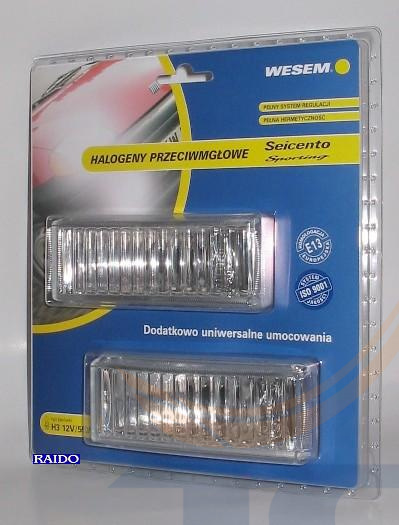 Фара галогеновая белая с кабелем (к-т 2 фары с лампами и проводами) HM3.26401 WESEM ПОЛЬША - 3