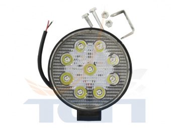 Фара п/т 9LED (12-30V) 27W D=114мм глубина 20mm Mini круглая Ф-1083 FURA - 2
